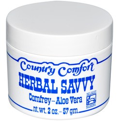 Country Comfort Herbal Savvy Comfrey-Aloe Vera - 2 oz