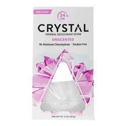 水晶精华矿物除臭石带碟子，无香味- 5盎司(140克)