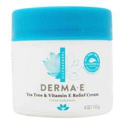 Derma E Tea Tree and Vitamin E Relief Cream - 4 oz (113 g)