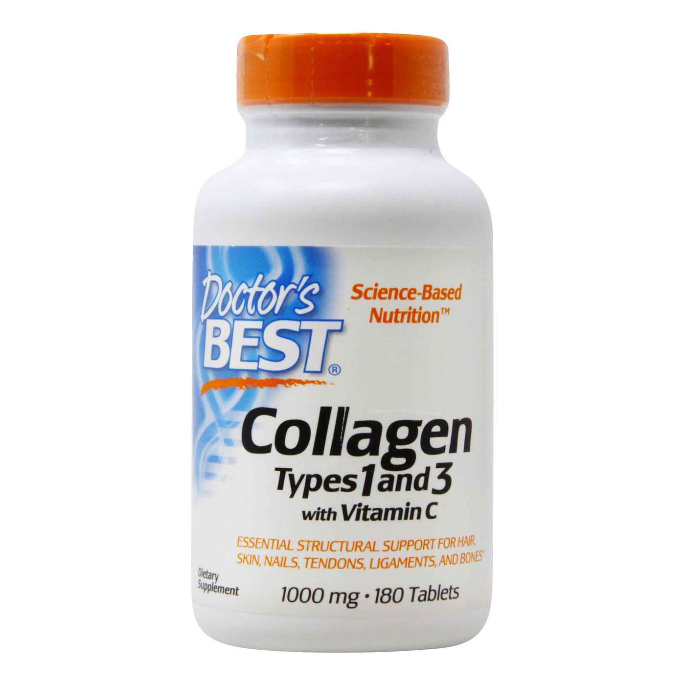 Doctor's Best Collagen Types 1 and 3 - 180 Tablets - eVitamins.com