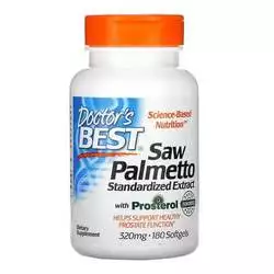Doctor's Best Best Saw Palmetto Standardized Extract - 180 Softgels