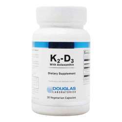 Douglas Labs K2-D3 With Astaxanthin - 30 Vegetarian Capsules