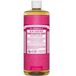 Dr. Bronner's Rose Pure Castile Soap, Rose - 32 fl oz
