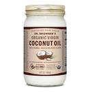 Fair Trade Organic White Virgin Coconut Oil 14 oz Yeast Free by Dr. Bronner's