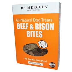 Dr. Mercola全天然狗粮-牛肉和野牛- 5盎司。