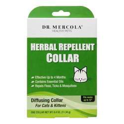Dr. Mercola Herbal Repellent Collar For Cats  Kittens - One Collar
