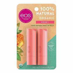 EOS Lip Balm Sticks, Honey - 2 Pack