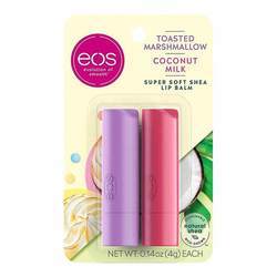 EOS Lip Balm Sticks, Marshmallow Coconut - 2 Pack