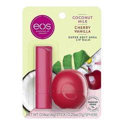 EOS唇膏棒和球体，椰子樱桃- 2包