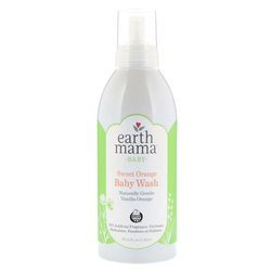 Earth Mama Sweet Orange Baby Wash, Natural Orange Vanilla - 34 fl oz