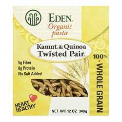 Eden Foods Pasta, Organic - Kamut and Quinoa Twisted Pair - 12 oz