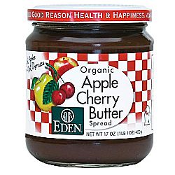 Eden Foods Organic Fruit Butter, Apple Cherry - 17 oz