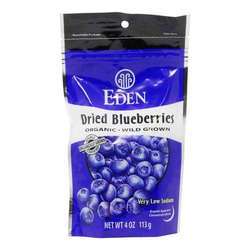 Eden Foods Dried Berries, Blueberries - 4 oz (113 g)