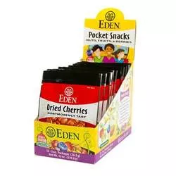 Eden Foods Organic Dried Fruit, Cherry - Pocket Snacks - 12 packets
