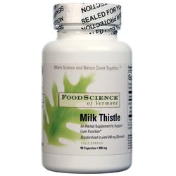 FoodScience of Vermont Milk Thistle - 300 mg - 90 Capsules