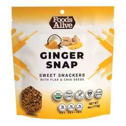 Foods Alive Ginger Snap Sweet Snackers - 4 oz (113 g)