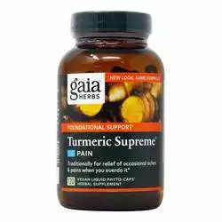 Gaia Herbs Turmeric Supreme Pain - 120 Vegetarian Liquid Phyto-Capsules