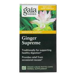 Gaia Herbs DailyWellness Ginger Supreme - 60 Vegetarian Liquid Phyto-Caps