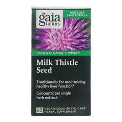 Gaia Herbs Milk Thistle Seed - 60 Vegetarian Liquid Phyto-Caps