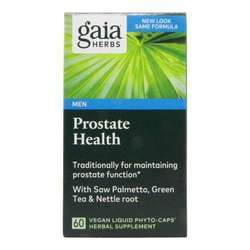 Gaia草药前列腺健康- 60素食植物液体帽
