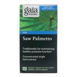 Gaia药草锯棕榈- 60素食植物液体帽