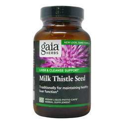 Gaia Herbs Milk Thistle Seed - 450 mg - 120 Vegetarian Liquid Phyto-Caps
