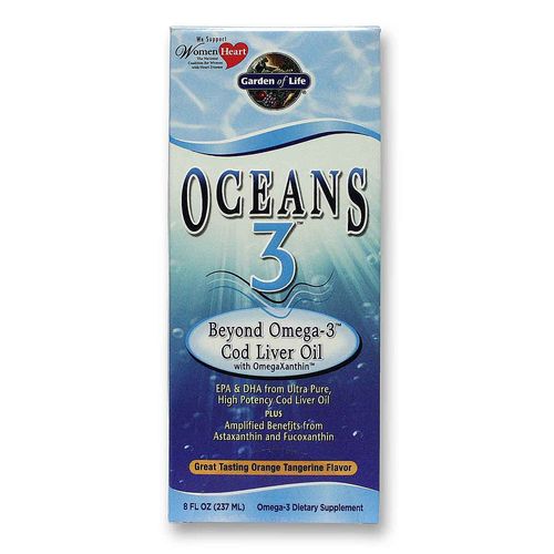 Garden Of Life Oceans 3 Beyond Omega 3 Cod Liver Oil 8 Fl Oz