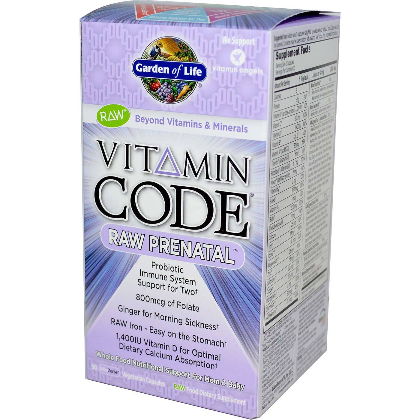 Garden Of Life Vitamin Code Raw Prenatal 90 Vcapsules