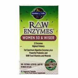 Garden of Life RAW Enzymes Women 50 and Wiser - 90 Vegetarian Capsules