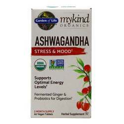 生活花园MyKind Organics Ashwagandha压力情绪支持-60纯素食片