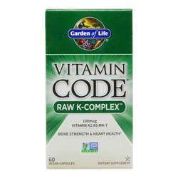 Garden of Life Vitamin Code Raw K Complex 120 mcg - 60 Vegan Capsules