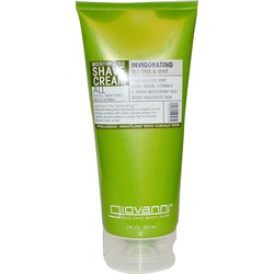 Giovanni Hair Care Products Moisturizing Shave Cream, Tea Tree & Mint - 7 oz