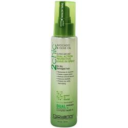 乔凡尼头发护理产品2别致的超湿润双作用保护留置喷雾，鳄梨和橄榄油- 4盎司