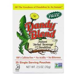 Goosefoot Acres Dandy Blend Instant Herbal Beverage with Dandelion, Caffeine Free - 25 Single Serving Pouches