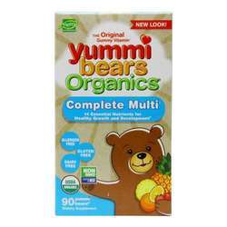 英雄营养Yummi熊有机完整的多种维生素- 90小熊软糖