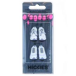 Hickies No Tie Shoelaces - Black  Pink - 14 Units