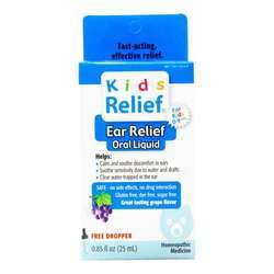 Homeolab USA Kids Relief Ear Relief Oral Liquid, Grape - 0.85 fl oz (25 ml)
