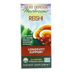 Host Defense Reishi - Longevity Support - 60 Vegetarian Capsules