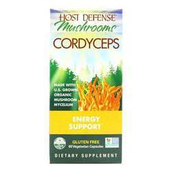 Host Defense Cordyceps - Energy Support - 60 Vegetarian Capsules