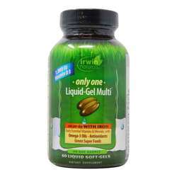 Irwin Naturals Only One Liquid Gel Multi with Iron