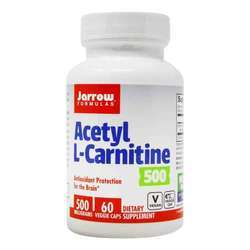 Jarrow Formulas Acetyl L-Carnitine - 500 mg - 60 Veggie Capsules