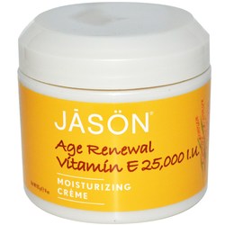 杰森天然化妆品年龄更新维生素E 25,000 IU保湿面霜