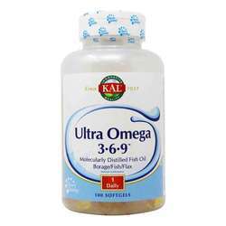 Kal Ultra Omega 3-6-9 - 100 Softgels