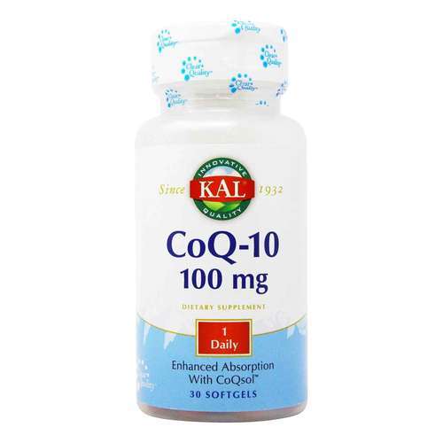 Kal CoQ10 - 100 mg - 30 Softgels - 13005_front2020.jpg.