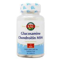 Kal Glucosamine Chondroitin MSM - 60 Tablets