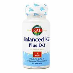 Kal Balanced K2 Plus D3 - 60 Tablets
