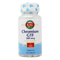 Kal Chromium GTF - 200 mcg - 100 Tablets