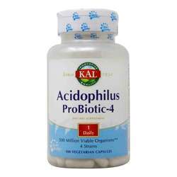 Kal Acidophilus Probiotic-4 - 100 VCaps
