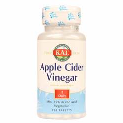 Kal Apple Cider Vinegar, Vegetarian - 1000 mg - 120 Tablets