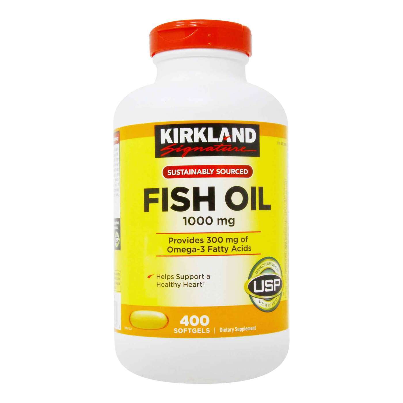 Kirkland Signature Fish Oil 1 000 Mg 400 Softgels Evitamins Com